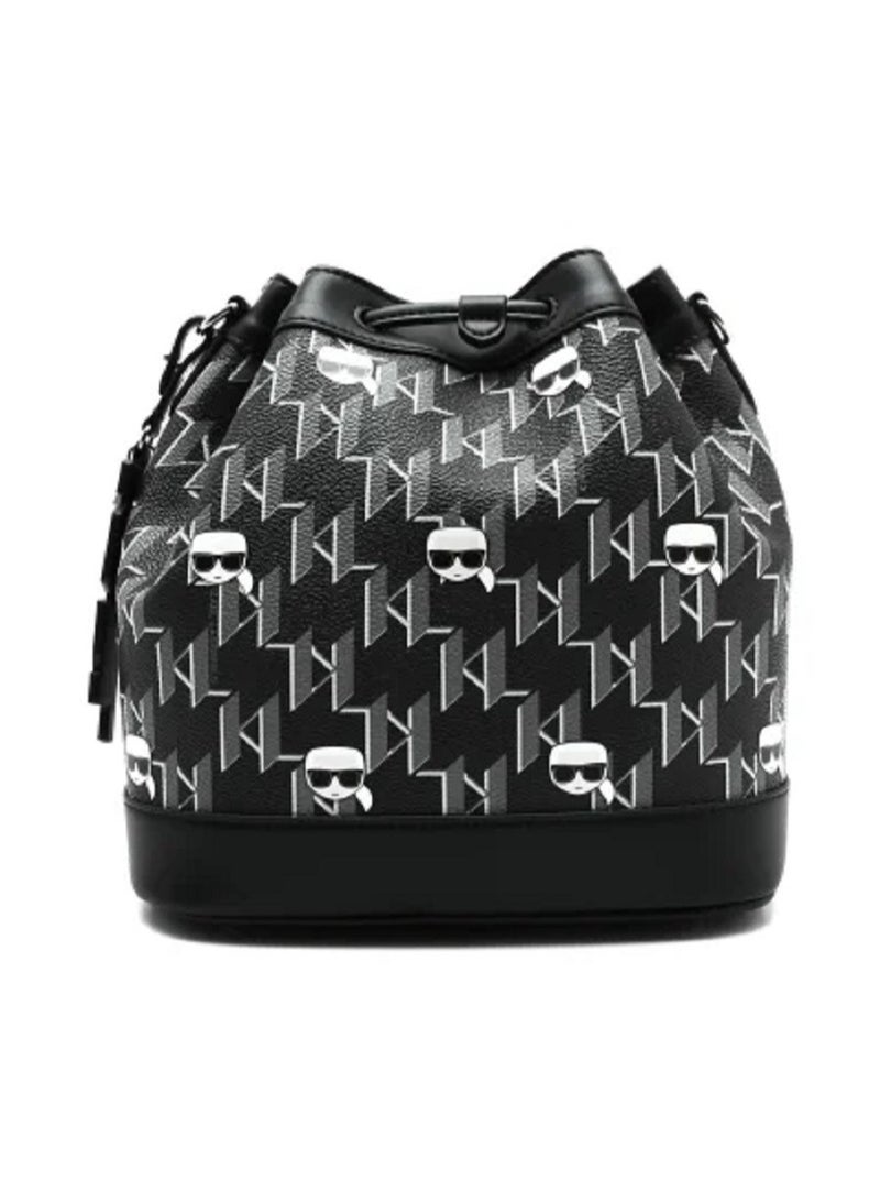 Karl Lagerfeld Paris Monogram Bucket Bag