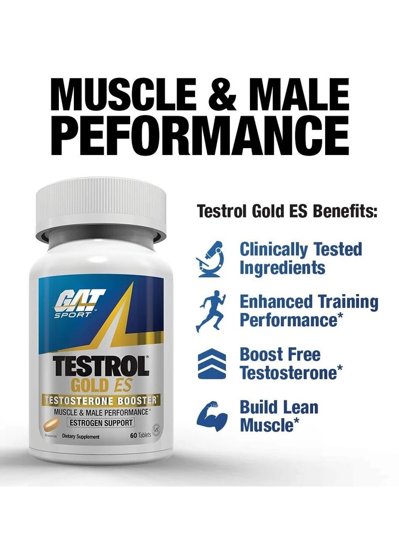 Gat Sport, Testrol Gold ES, 60 Tabs, 30 Servings