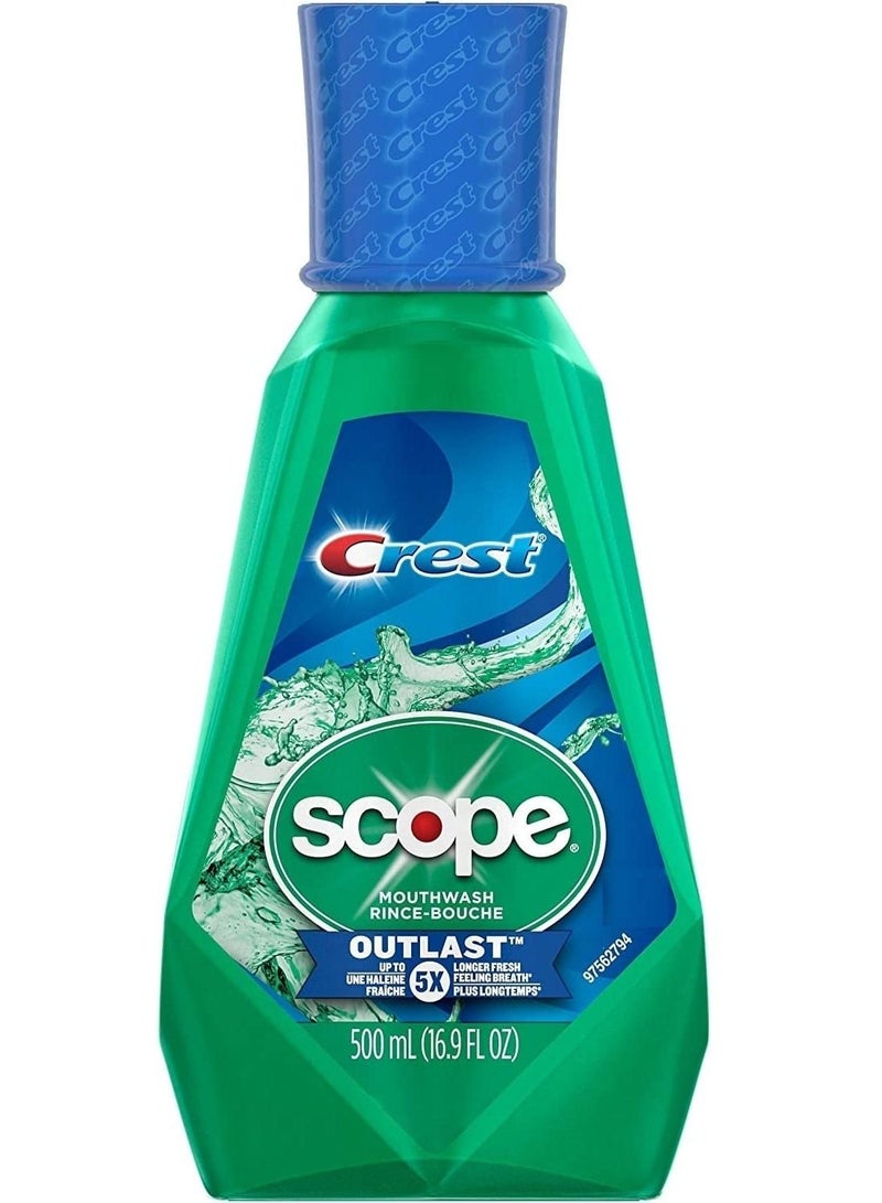 Crest Scope Outlast Mouthwash 500 ml