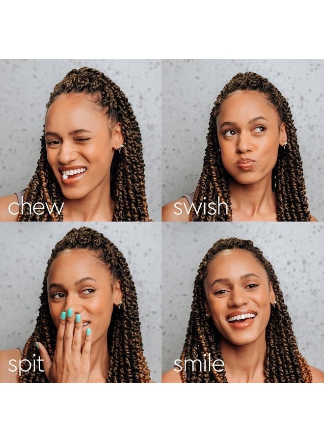 Travel Size Mouthwash Tablets - Hydroxyapatite, Fluoride/Alcohol Free & Eco-Friendly - Chewable Tablet to Freshen & Kill Bad Breath Quickly, Remineralize Teeth Cleansing - 90 Pack