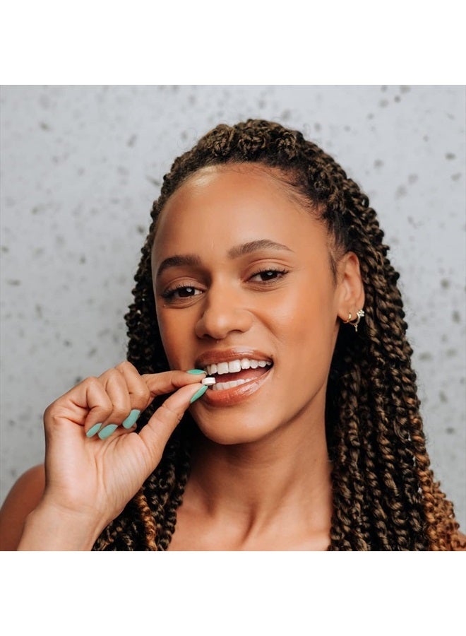 Travel Size Mouthwash Tablets - Hydroxyapatite, Fluoride/Alcohol Free & Eco-Friendly - Chewable Tablet to Freshen & Kill Bad Breath Quickly, Remineralize Teeth Cleansing - 90 Pack