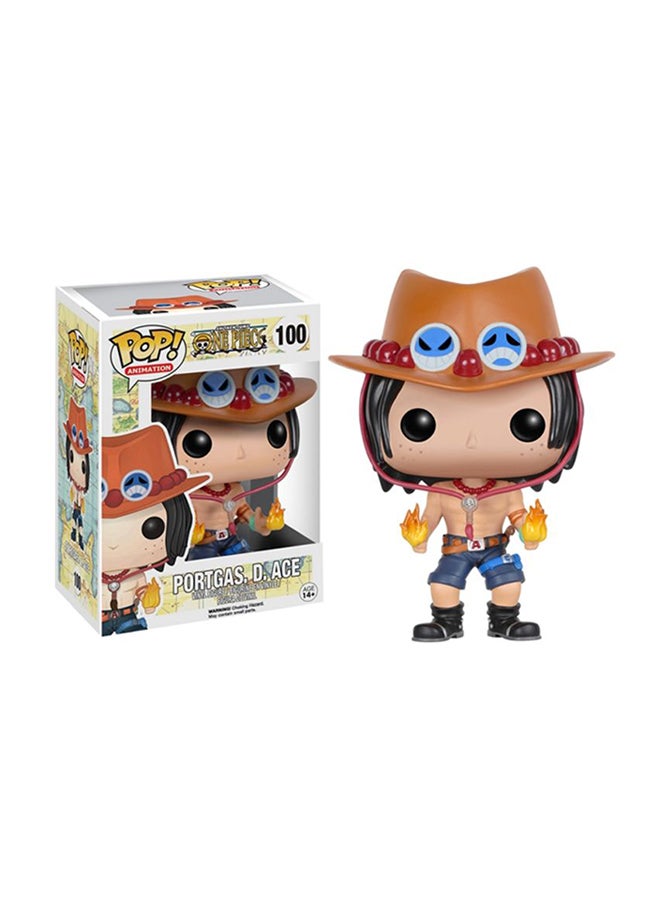 POP! Animation One Piece - Portgas. D. Ace Bobblehead Collectible Toy 2.5x2.5x3.75cm