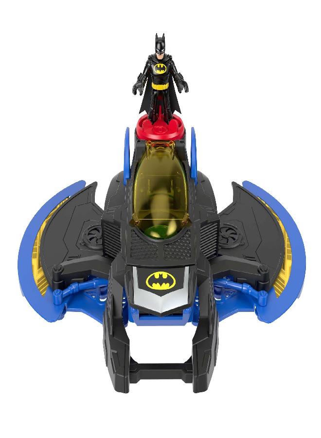 Imaginext DC Super Friends Batman Toy Plane, Batwing with Poseable Figure and 4 Accessories for Preschool Pretend Play [Amazon Exclusive]