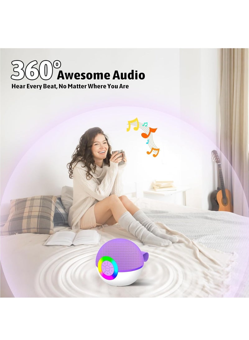 Karaoke Microphone Machine Toys for Kids and Adults, Mini Portable Bluetooth Speaker with 2 Wireless Mics,  Gifts for Boys and Girls Ages 3-12+Year(Purple)