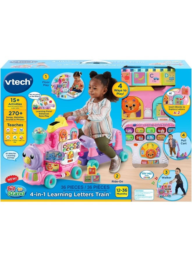 VTech 4-in-1 Letter Learning Train, Pink