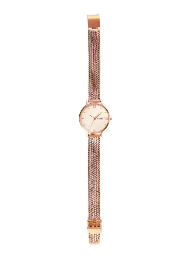 Women's Rose Gold Stainless Steel Analog Quartz watch 1874