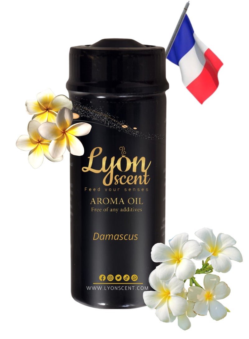 Lyon Scent Aroma Oil, 100% Pure Oil, Perfume for Air Freshener, Diffuser Aroma, Fragrance Oil, Air Freshener Oil refill, Essential Scented Oil, Luxurious Scent (DAMASCUS)