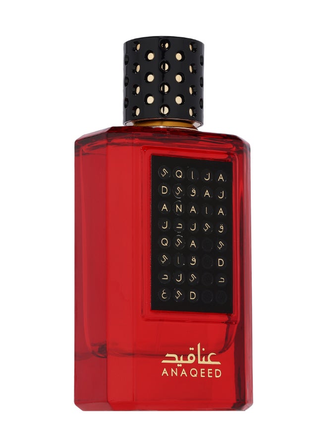 Anaqeed Red - Eau De Parfum - Perfume For Women, 100Ml