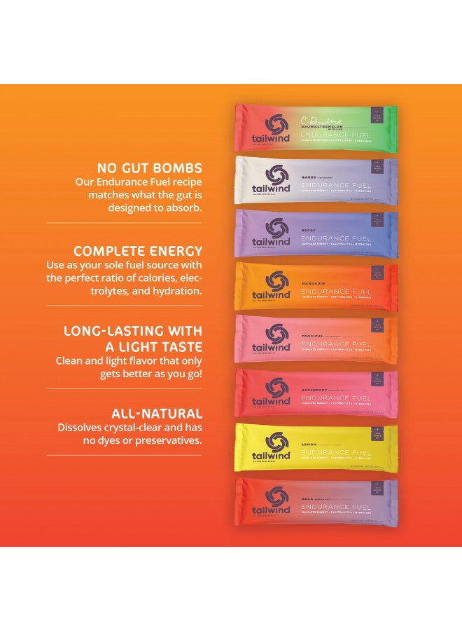 Tailwind Grab-and-Go Endurance Fuel Single Serve Assorted Flavors (Pack of 8) - Hydration Drink Mix with Electrolytes, Carbohydrates - Non-GMO, Gluten-Free, Vegan, No Soy or Dairy