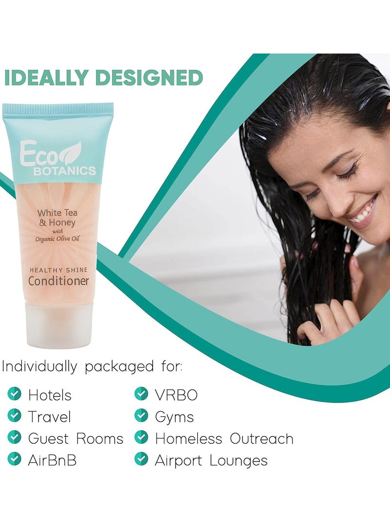 Bulk Set Transparent Travel-Size Hotel Conditioner with White tea & Honey Extract 30ml