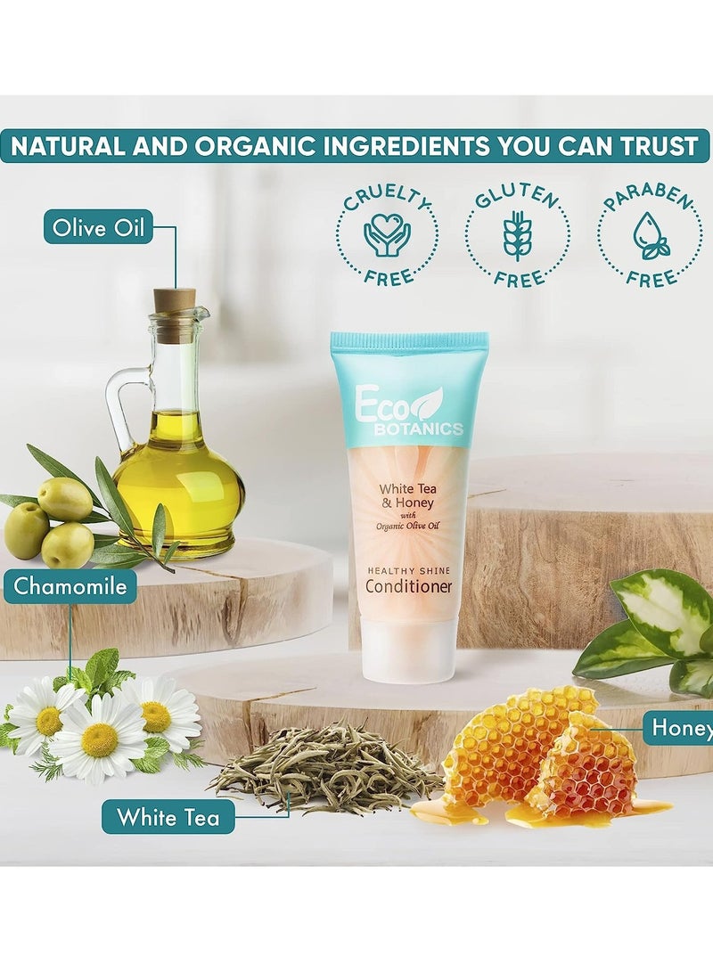 Bulk Set Transparent Travel-Size Hotel Conditioner with White tea & Honey Extract 30ml