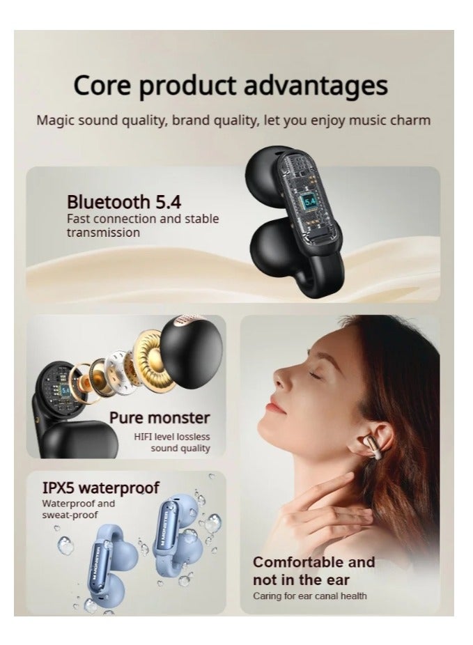 AC601 Wireless Bluetooth Open Earphones with Mic, Waterproof Earphones, Open Earphones, Sports, Bluetooth, Noise Cancelling
