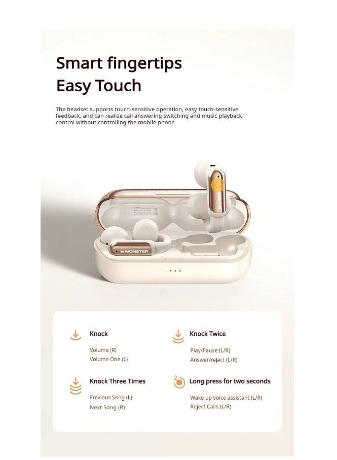 AC601 Wireless Bluetooth Open Earphones with Mic, Waterproof Earphones, Open Earphones, Sports, Bluetooth, Noise Cancelling