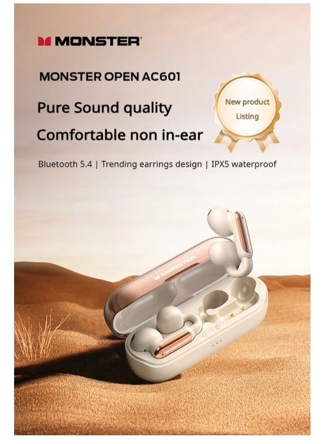 AC601 Wireless Bluetooth Open Earphones with Mic, Waterproof Earphones, Open Earphones, Sports, Bluetooth, Noise Cancelling
