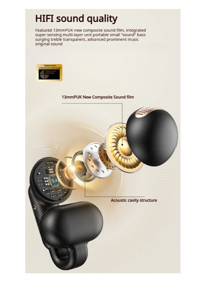 AC601 Wireless Bluetooth Open Earphones with Mic, Waterproof Earphones, Open Earphones, Sports, Bluetooth, Noise Cancelling