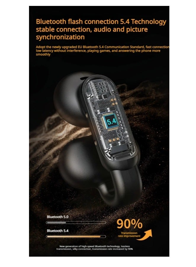 AC601 Wireless Bluetooth Open Earphones with Mic, Waterproof Earphones, Open Earphones, Sports, Bluetooth, Noise Cancelling