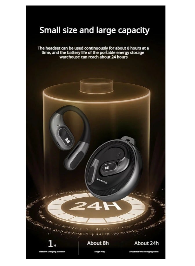 Open Ear AC330 Open Ear Earphone Bluetooth 5.4 Wireless Earphone IPX5 Waterproof Sport Earphone With Mic Earbuds