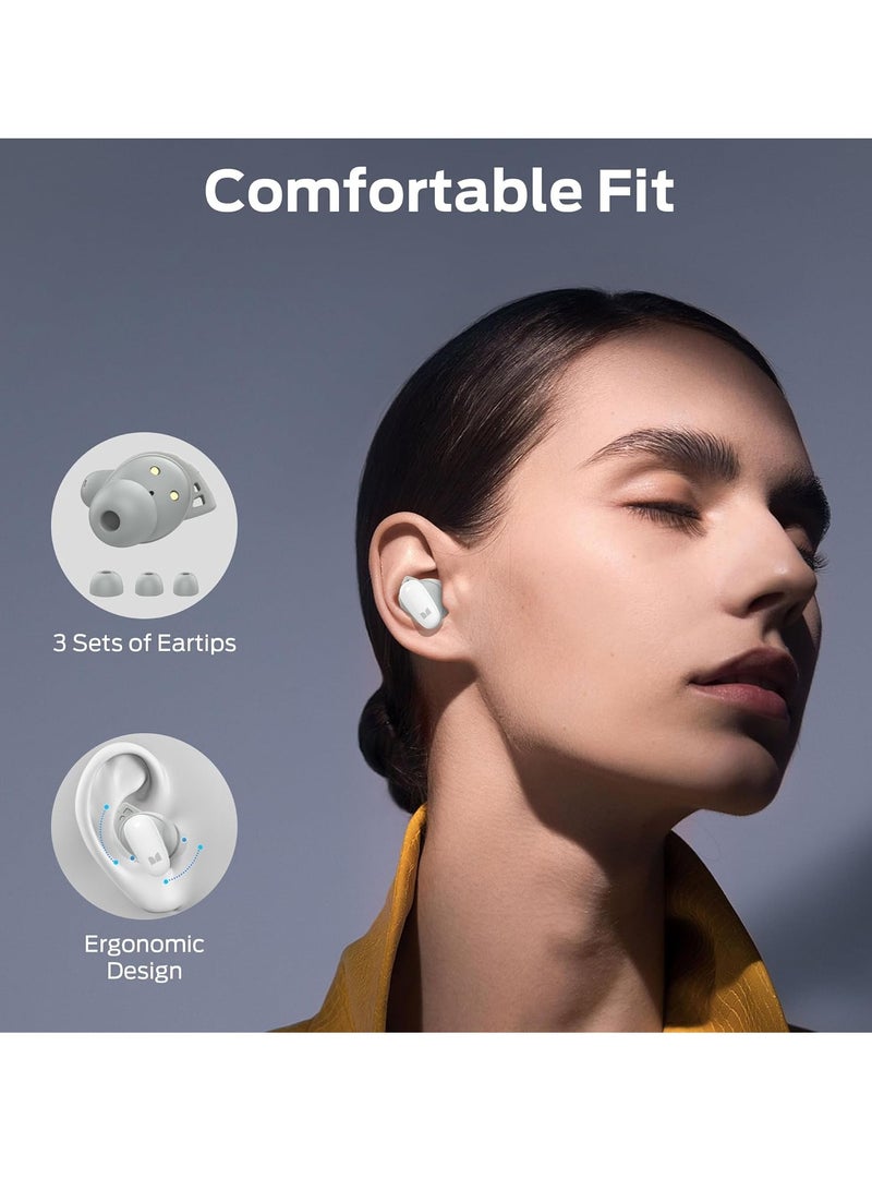 N-Lite 206 Wireless Earbuds Bluetooth 5.4 in Ear Headphones, Bluetooth Ear Buds Built-in Microphone, Touch Control, Comfortable Fit, USB-C Fast Charging, IPX6 Waterproof, 25H Playtime