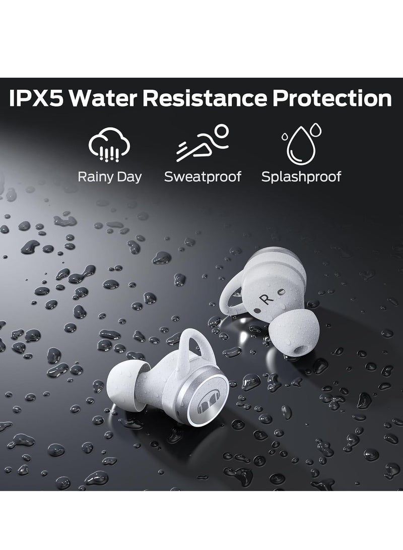Clarity 101Plus AirLinks Wireless Earbuds, Bluetooth 5.3 in-Ear Headphones with Charging Case, Stereo Earphones Deep Bass Sound, 28H Long Playtime, Water Resistant Design for Sports