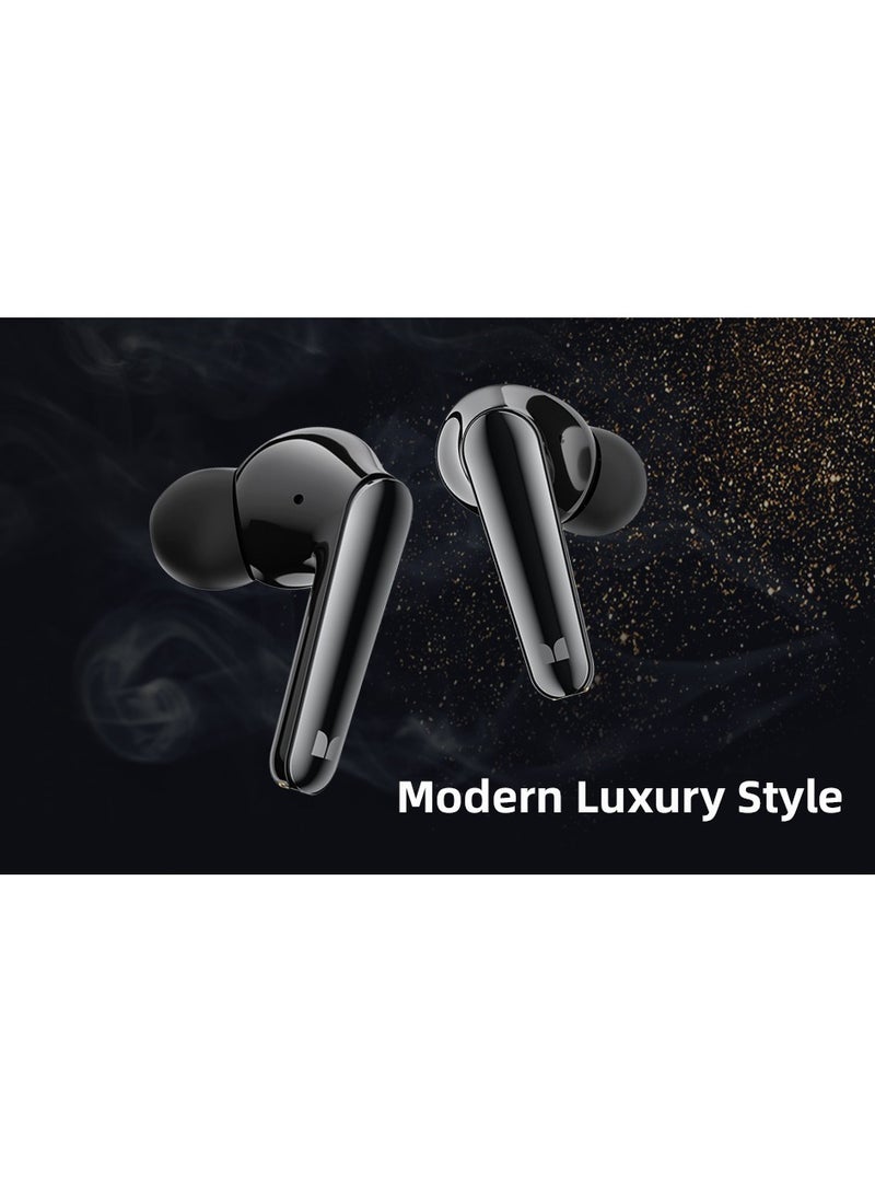 N-Lite 203 AirLinks Wireless Earbuds, Bluetooth 5.3 Headphones with HiFi Stereo, Crystal Clear Call, 30H Playback, Type-C Charging, Touch Control, IPX6 Waterproof in-Ear Earbuds Earphones