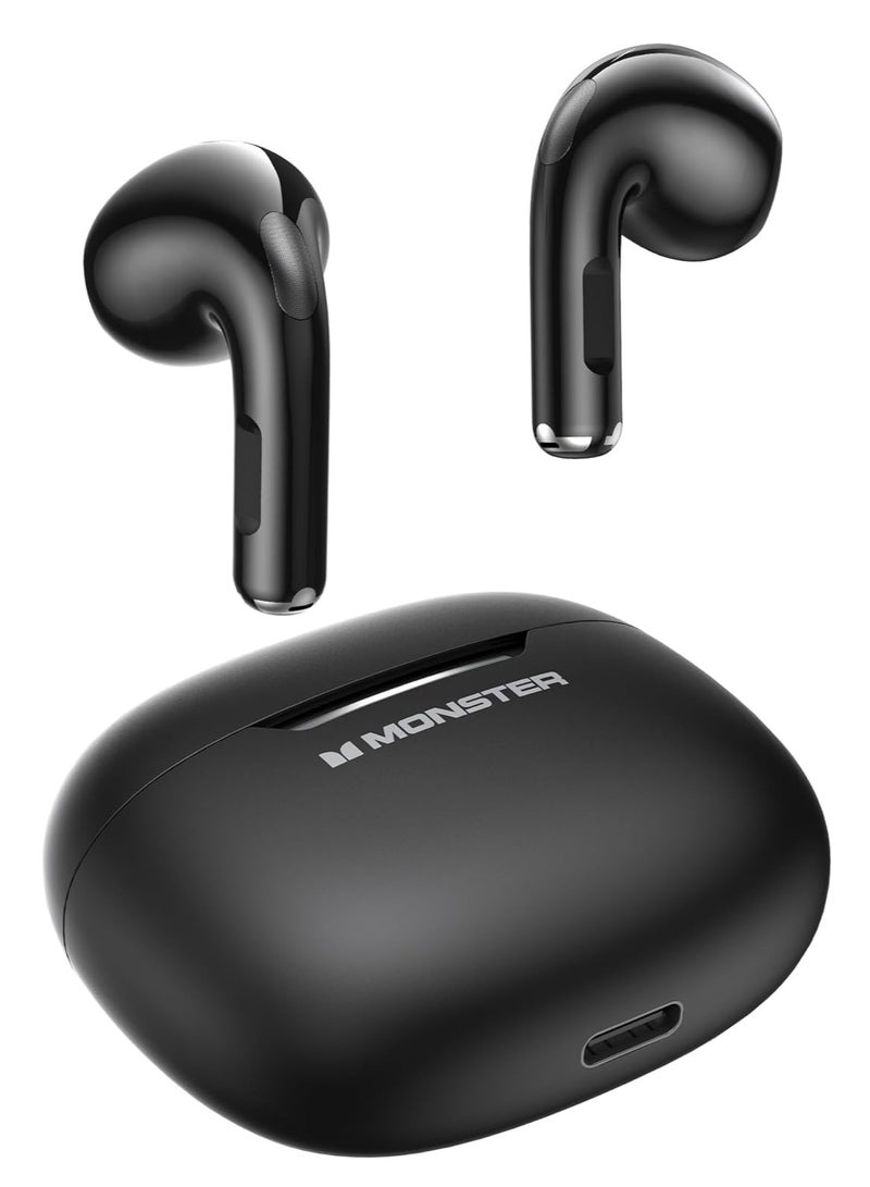 N-Lite 208 Wireless Earbuds Bluetooth 5.4 Built-in Mic, Bluetooth Earbuds Touch Control, Headphones Bluetooth Wireless with 30H Playtime, Type-C Fast Charging, Clear Call for Running, Workout