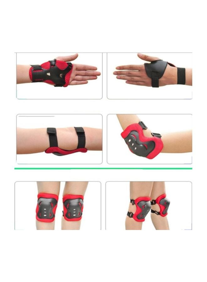 6-Piece Roller Skating Protective Elbow And Knee Pads