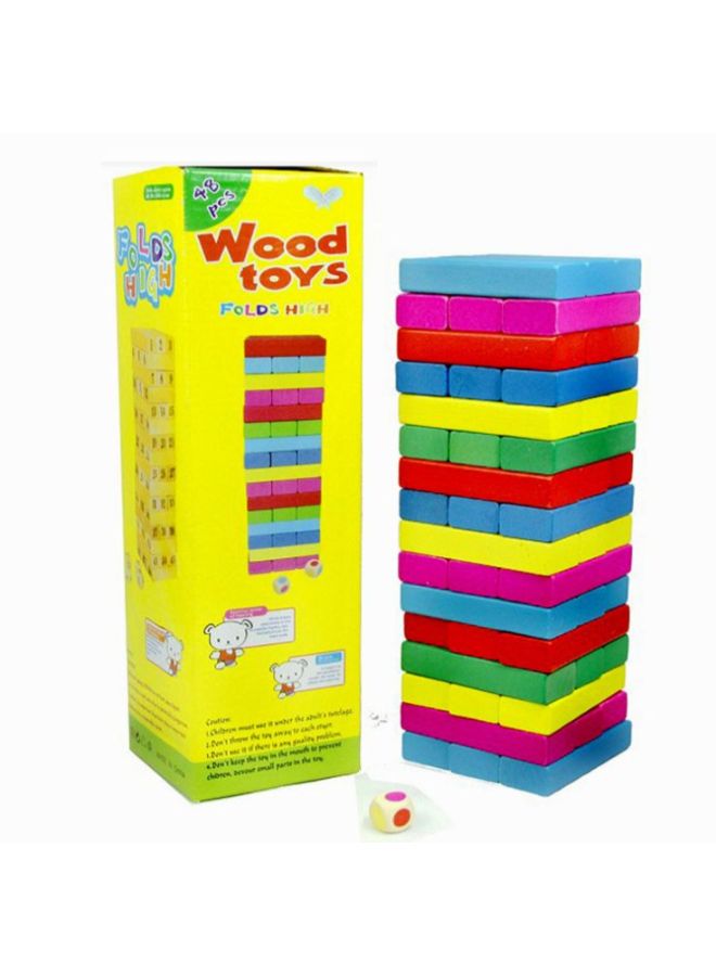 48-Piece Wooden Jenga Block