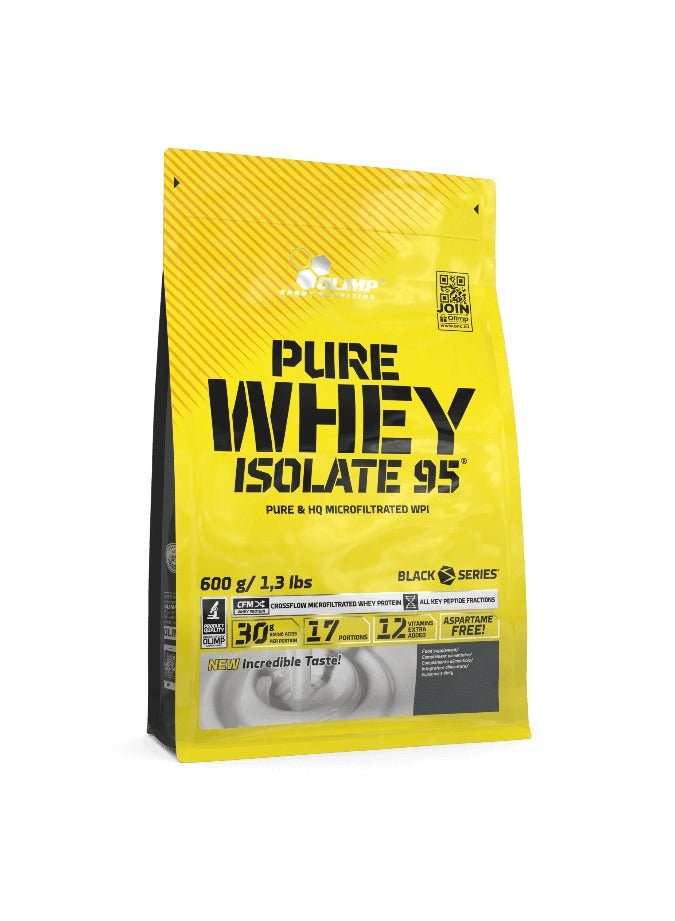 Olimp, Pure Whey Isolate Protein, Strawberry, 600g, 17 Servings