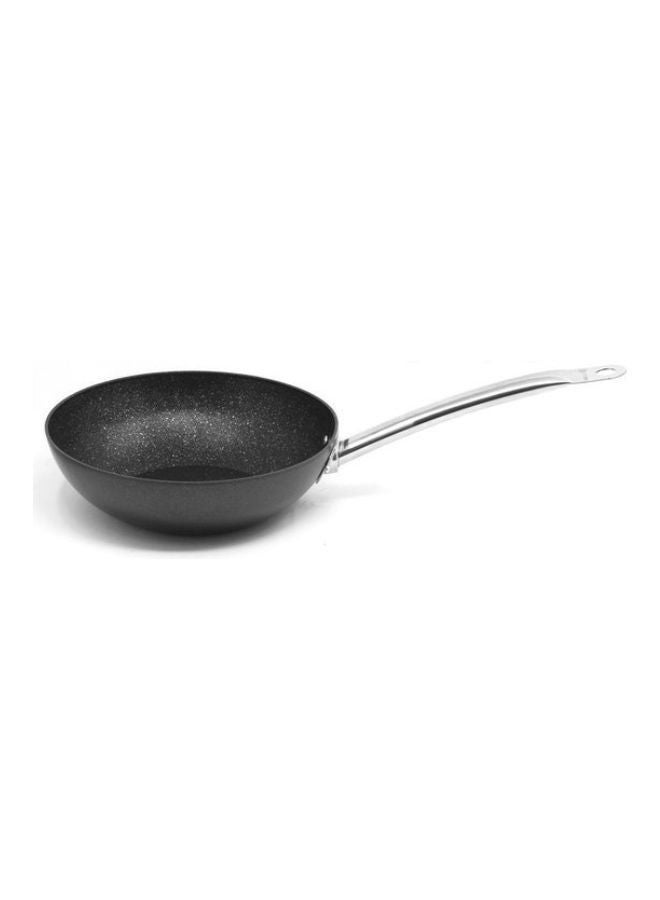 Proline Nero Wok Induction Compatible Non-Stick Pan With Marble Coating Forged Aluminum Cookware 30x8.6cm