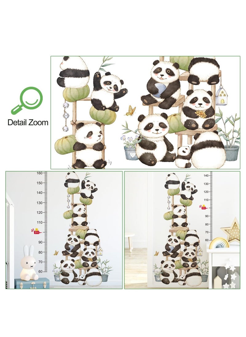 Kids Height Measurement Growth Chart Wall Stickers, Animals Cat Zebra Rhino Height Measure Ruler Decor for Children's Baby Boy Girl Kid Nursery Bedroom Playroom Wall Decor Toddler Wall Art Gift