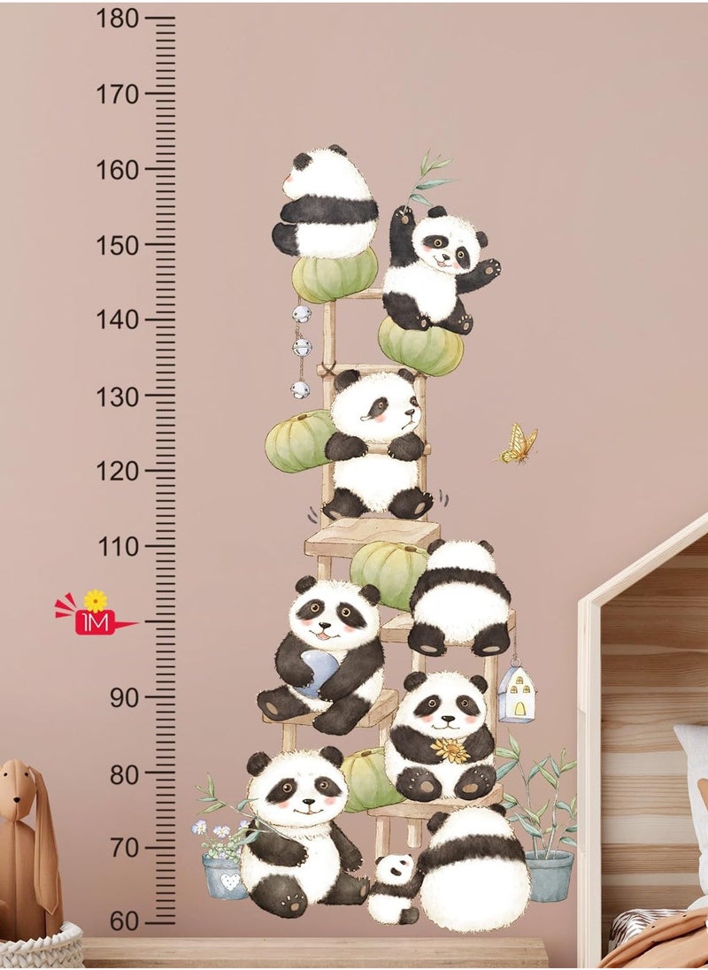 Kids Height Measurement Growth Chart Wall Stickers, Animals Cat Zebra Rhino Height Measure Ruler Decor for Children's Baby Boy Girl Kid Nursery Bedroom Playroom Wall Decor Toddler Wall Art Gift