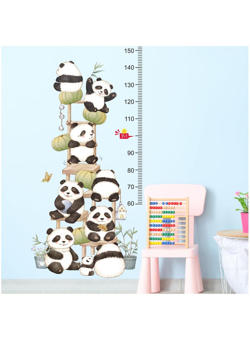 Kids Height Measurement Growth Chart Wall Stickers, Animals Cat Zebra Rhino Height Measure Ruler Decor for Children's Baby Boy Girl Kid Nursery Bedroom Playroom Wall Decor Toddler Wall Art Gift