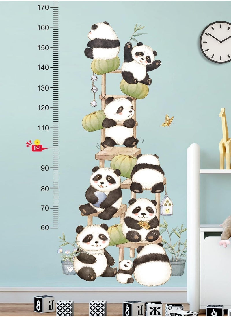 Kids Height Measurement Growth Chart Wall Stickers, Animals Cat Zebra Rhino Height Measure Ruler Decor for Children's Baby Boy Girl Kid Nursery Bedroom Playroom Wall Decor Toddler Wall Art Gift