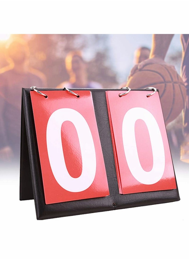 2 Digit Scoreboard for Football Game, Flip Number Sports Score Counter for Table Tennis and Basketball