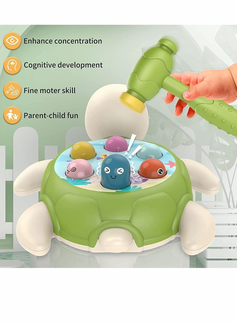 Hammering and Pounding Toy Toys for 3 4 5 6 Year Old Boys Baby Interactive Toys Toddler Activities Games with 2 Hammer Learning Active Early Educational Toy Gift for Boys Girls Toddlers