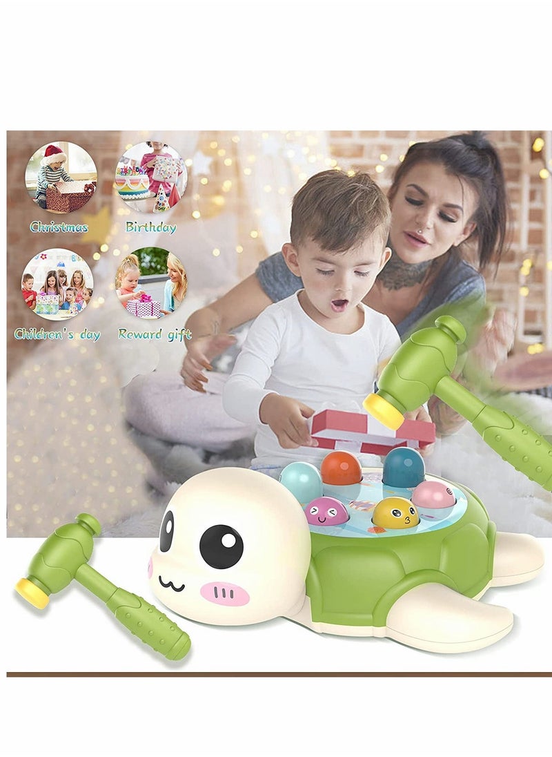 Hammering and Pounding Toy Toys for 3 4 5 6 Year Old Boys Baby Interactive Toys Toddler Activities Games with 2 Hammer Learning Active Early Educational Toy Gift for Boys Girls Toddlers