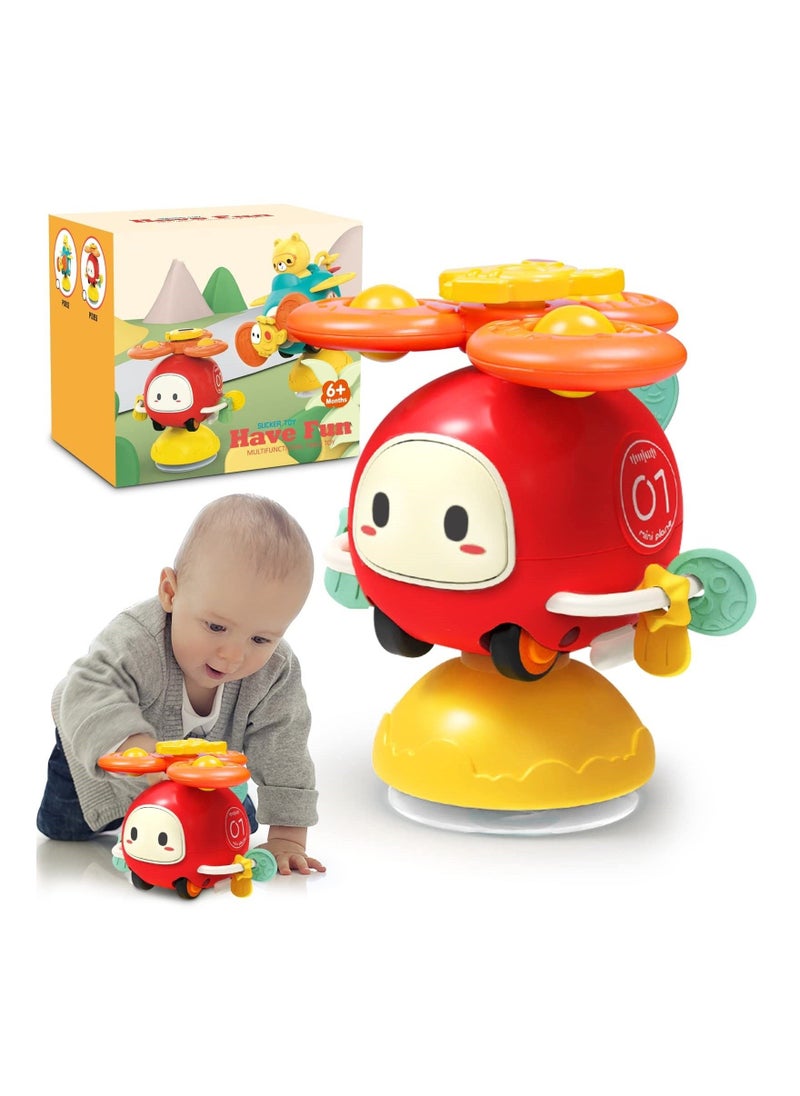 Suction Cup Spinner Toy for 12-18 Months Old, High Chair Car/Spinner Toys with Suction Cups, Montessori Toys ducational Toys for Toddlers 1-3 Best One Year Old Boy Birthday Gift