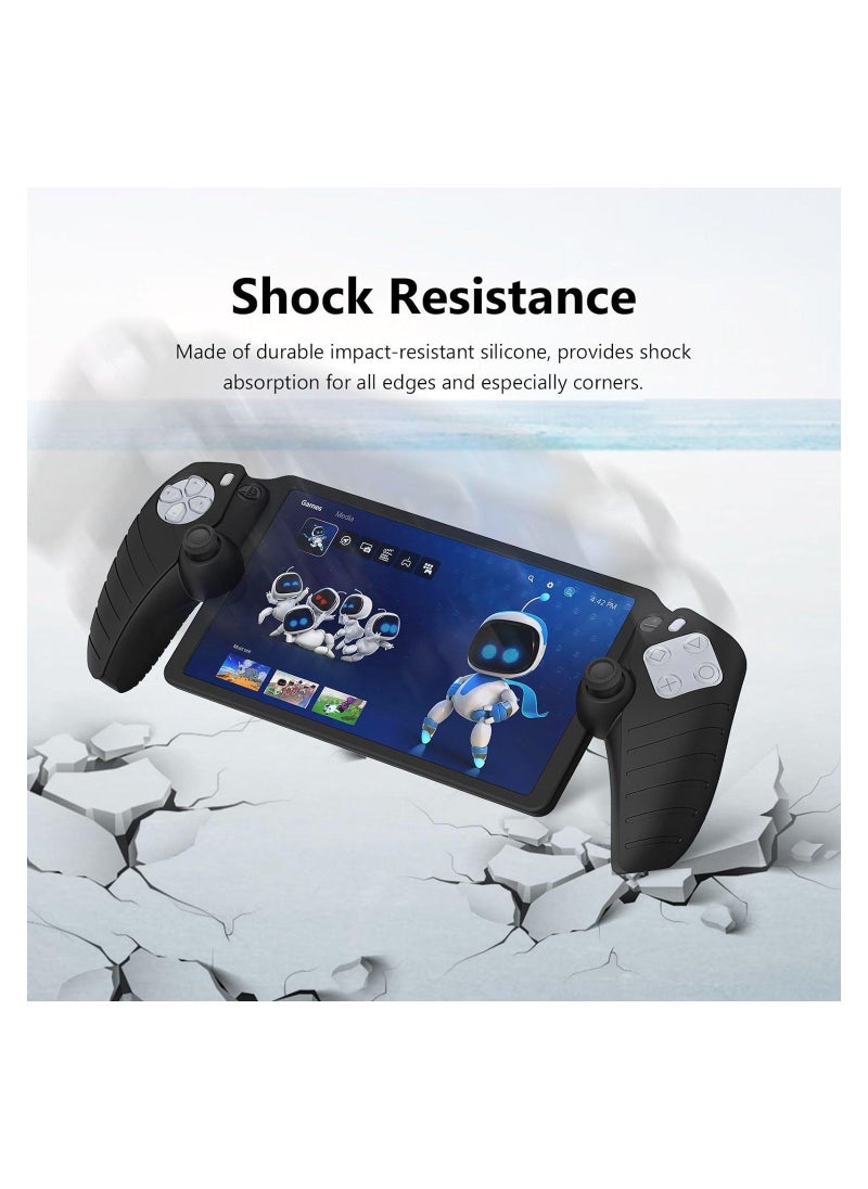 Protective Case for Sony Playstation Portal Remote Player, Soft Silicone Protective Skin Cover for Handheld Gaming Controller, All-Around Protection Cover, Non-Slip and Anti-Scratch Design