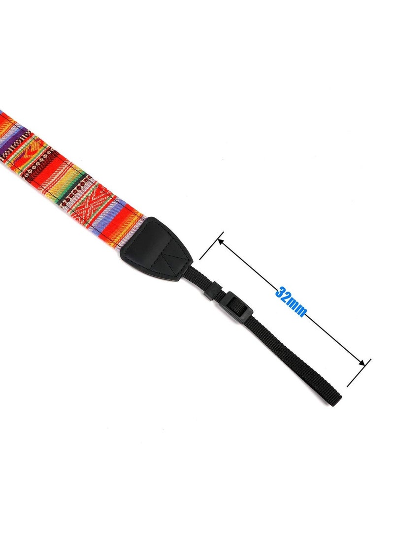 Camera Neck Shoulder Strap, Rainbow Neck Shoulder Strap with Quick Release Buckles, Suitable for DSLR SLR Camera