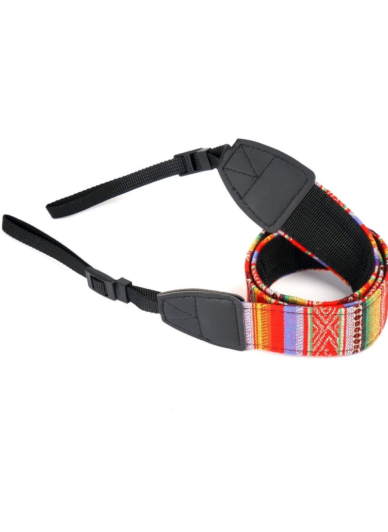 Camera Neck Shoulder Strap, Rainbow Neck Shoulder Strap with Quick Release Buckles, Suitable for DSLR SLR Camera
