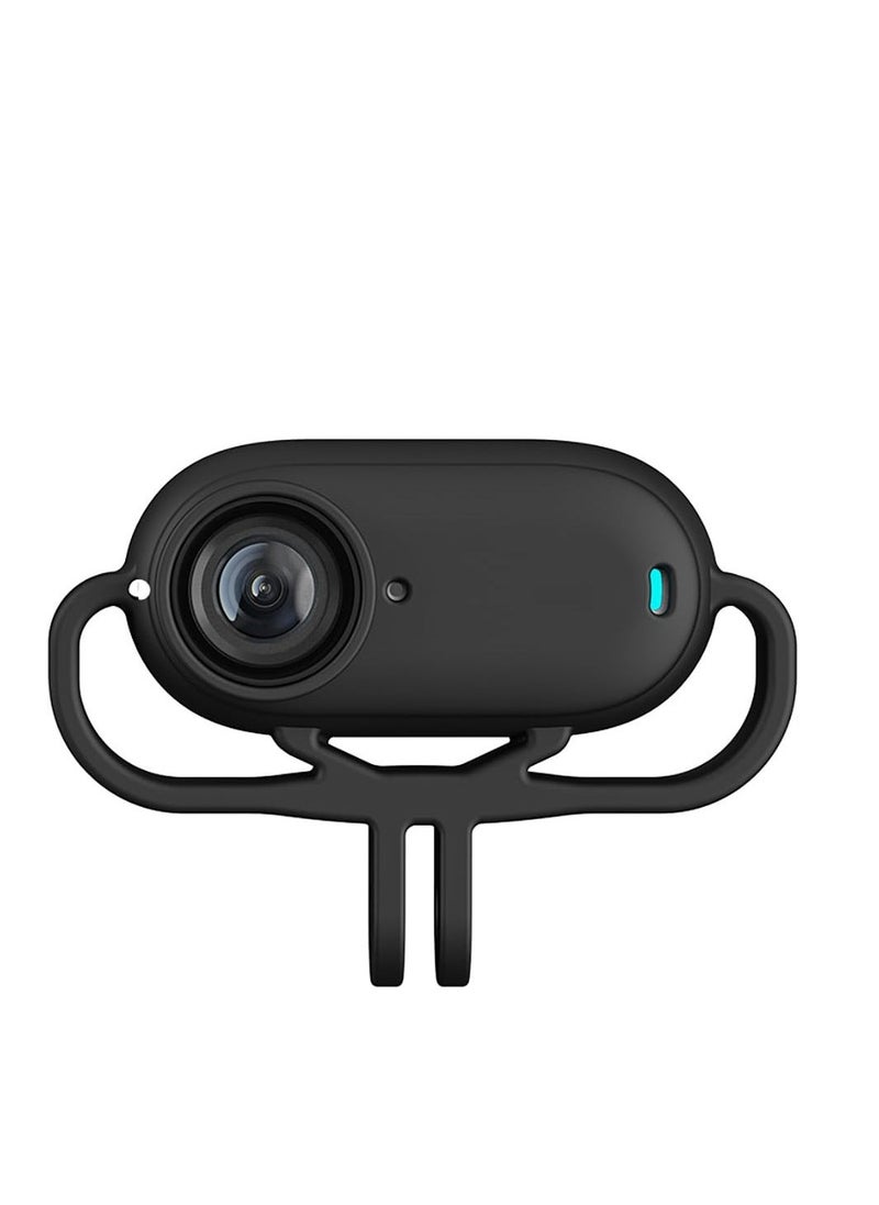Protective Case for Insta360 GO 3, Silicone Sleeve Horizonal Frame, for Insta360 GO 3 Action Camera Accessories (Black)