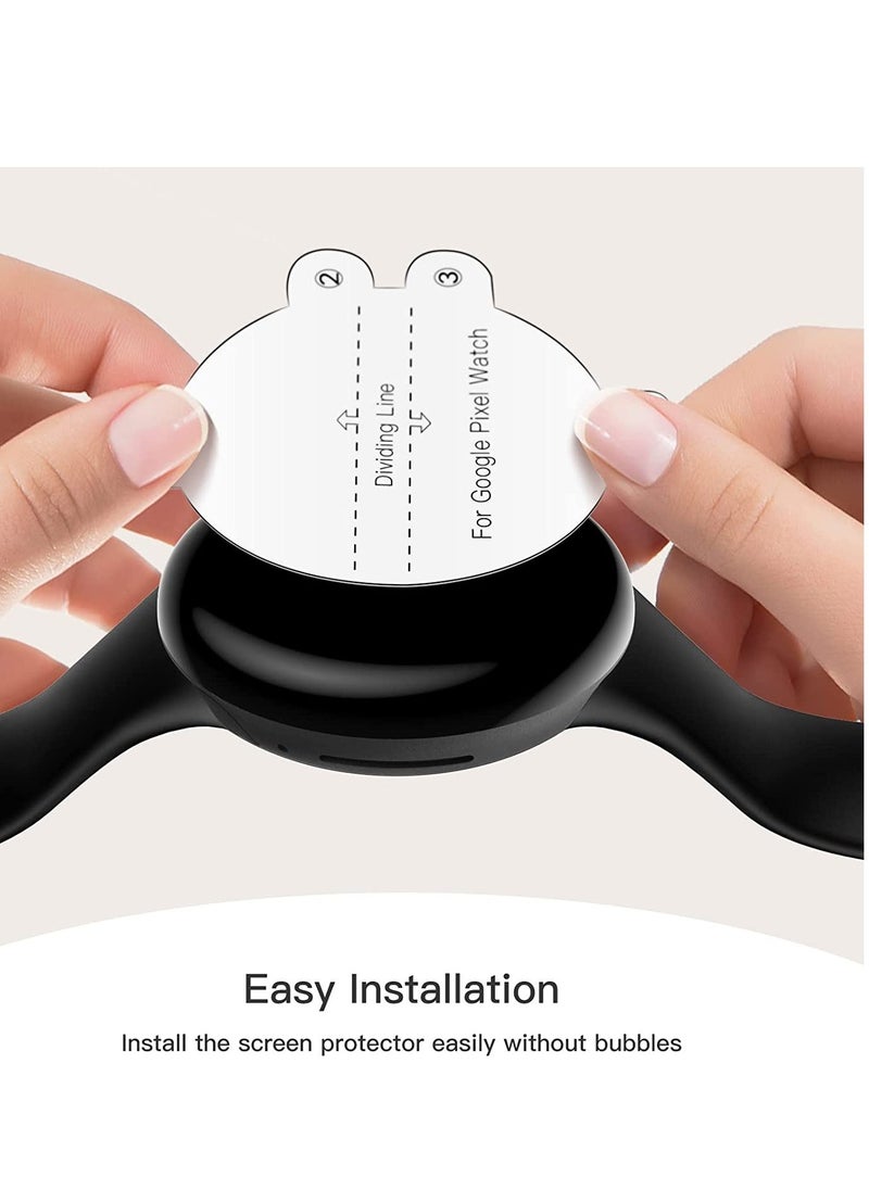 Watch Screen Protector for Google Pixel Watch 2022, Anti-Scratch Self-Healing Soft TPU Film, HD Clear, Bubble Free, Easy Installation 6-Pack