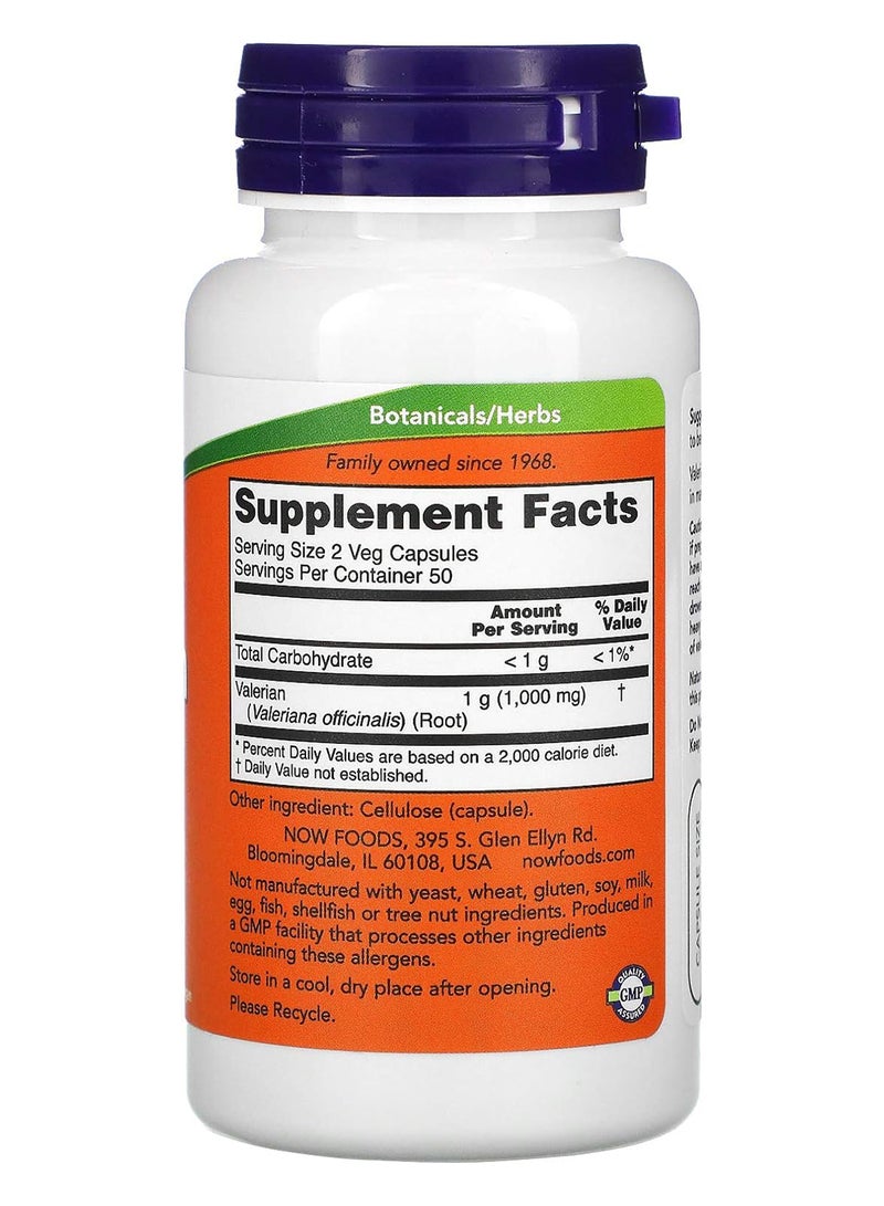 Valerian Root 500 Mg 100 Count