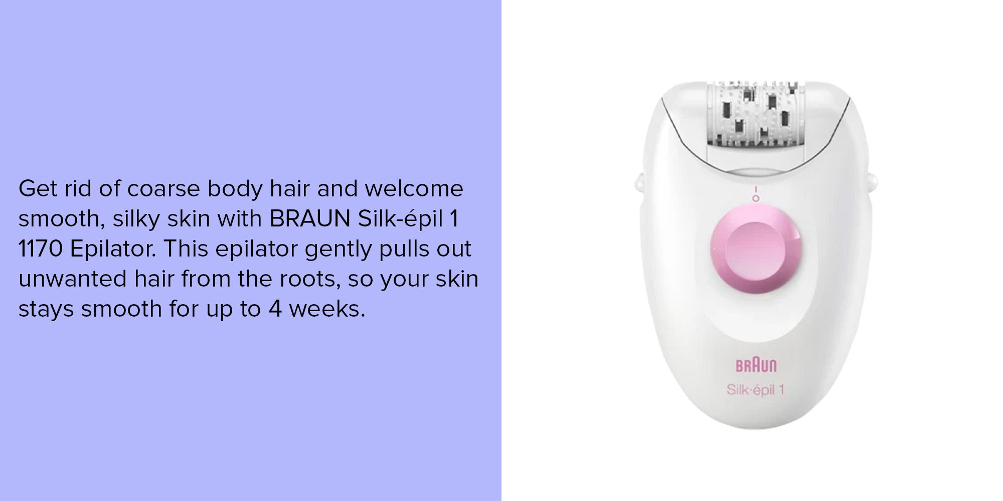 Silk-Epil 1 1-170 Epilator White/Pink