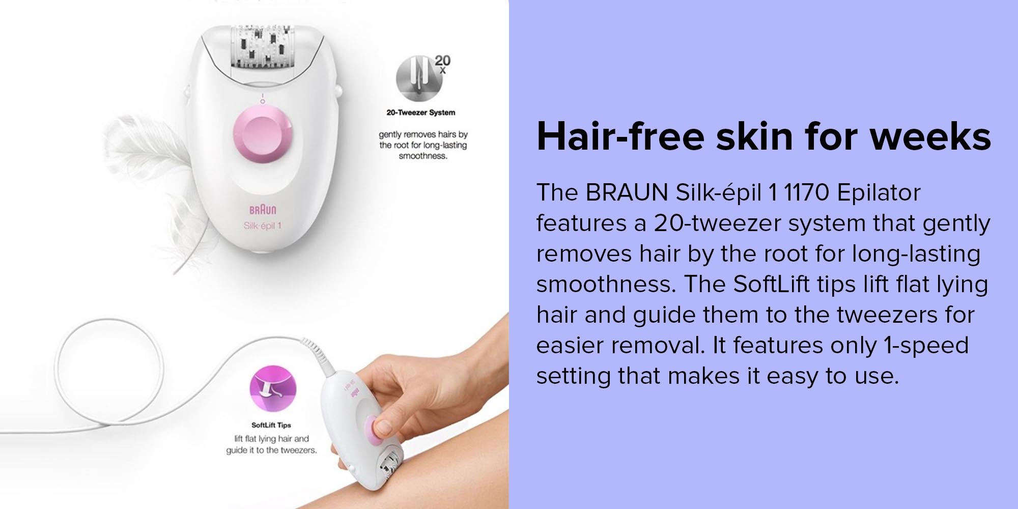 Silk-Epil 1 1-170 Epilator White/Pink