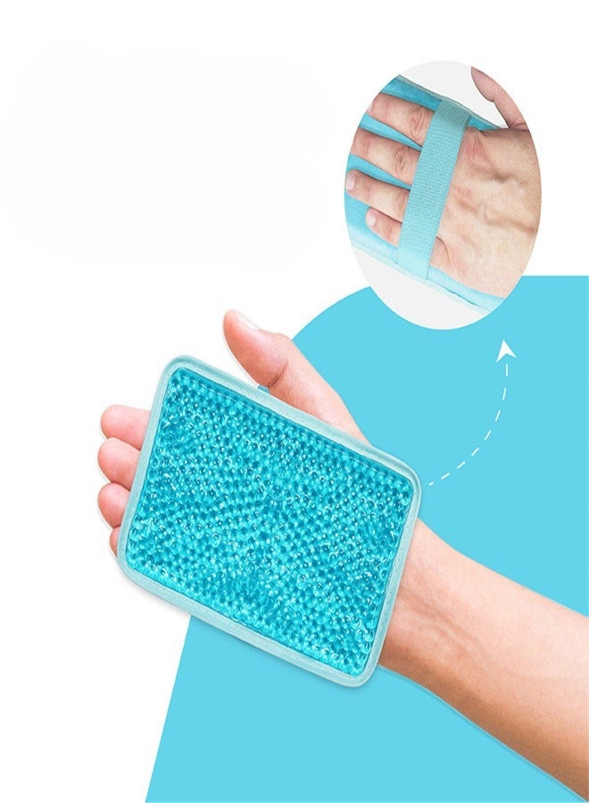 Gel Beads Ice Bag with Strap Reusable Hot and Cold Pack Compress for Knee Shoulder Foot Back Ankle Neck Hip Elbow