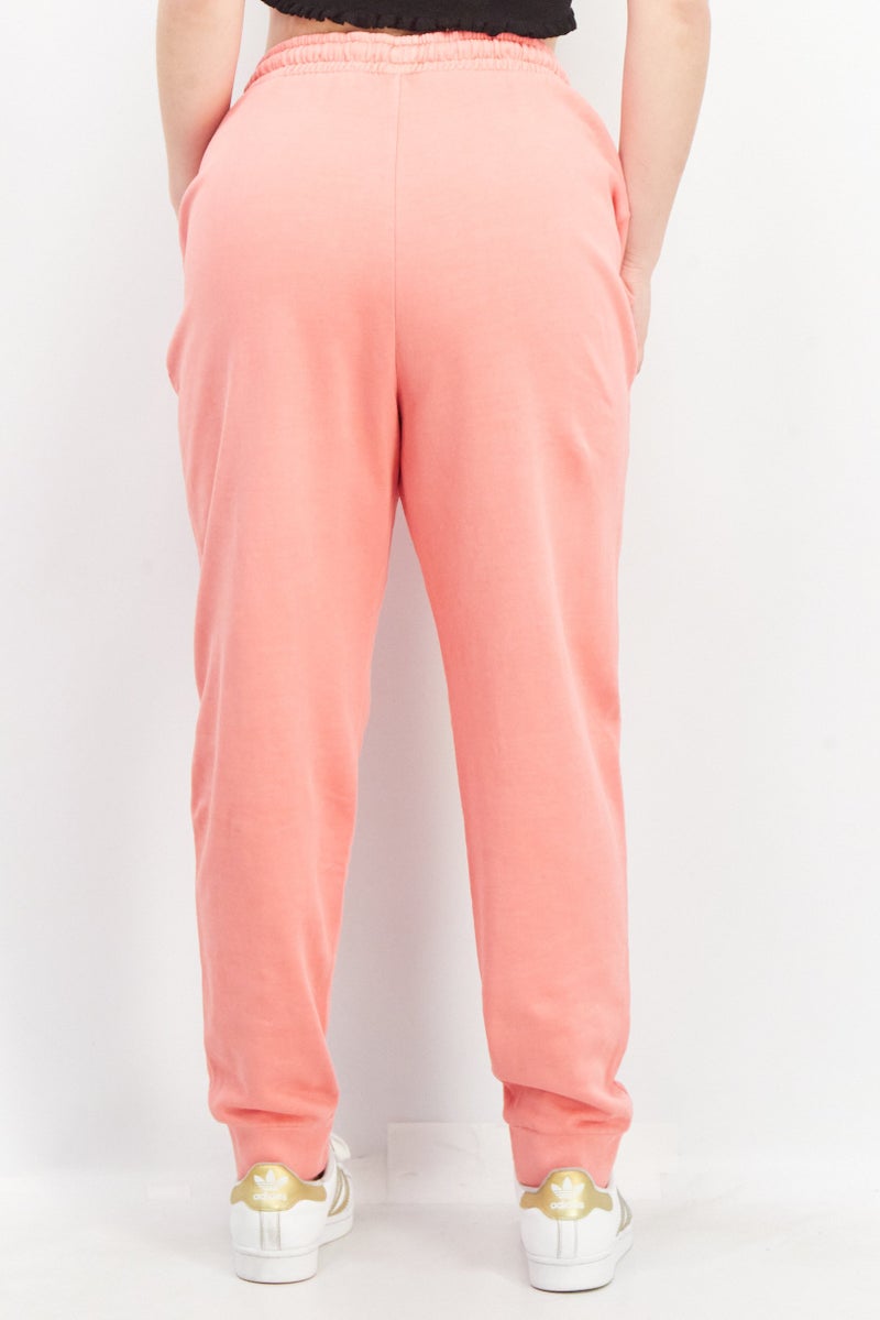 Women Regular Fit Solid Jogger Pants, Peach