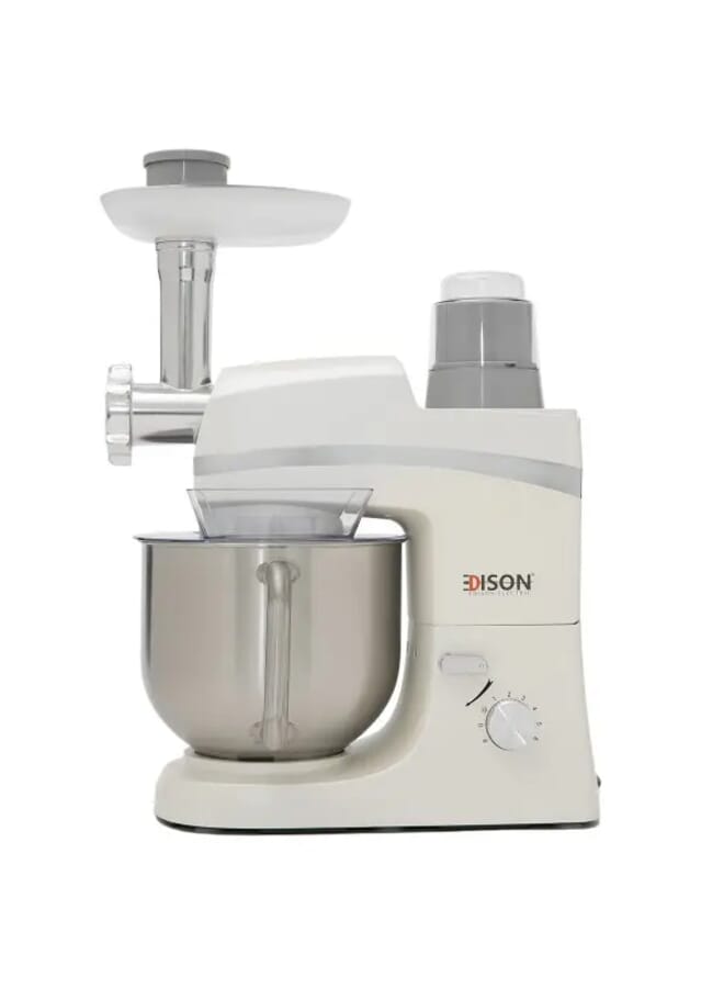 Stand mixer 6 functions 6.5 liters, pearl steel, 1000 watts