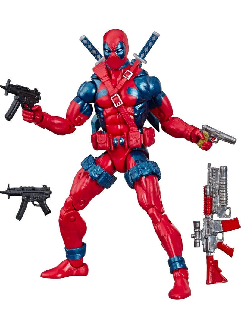 Marvel Legends Series Deadpool, Marvel Comics Uncanny X-Men X-Force Retro Collectible 6 Inch Action Figure for Adults Ages 14 and Up