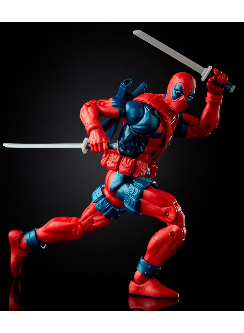 Marvel Legends Series Deadpool, Marvel Comics Uncanny X-Men X-Force Retro Collectible 6 Inch Action Figure for Adults Ages 14 and Up